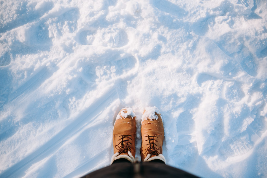From where I stand – im Schnee