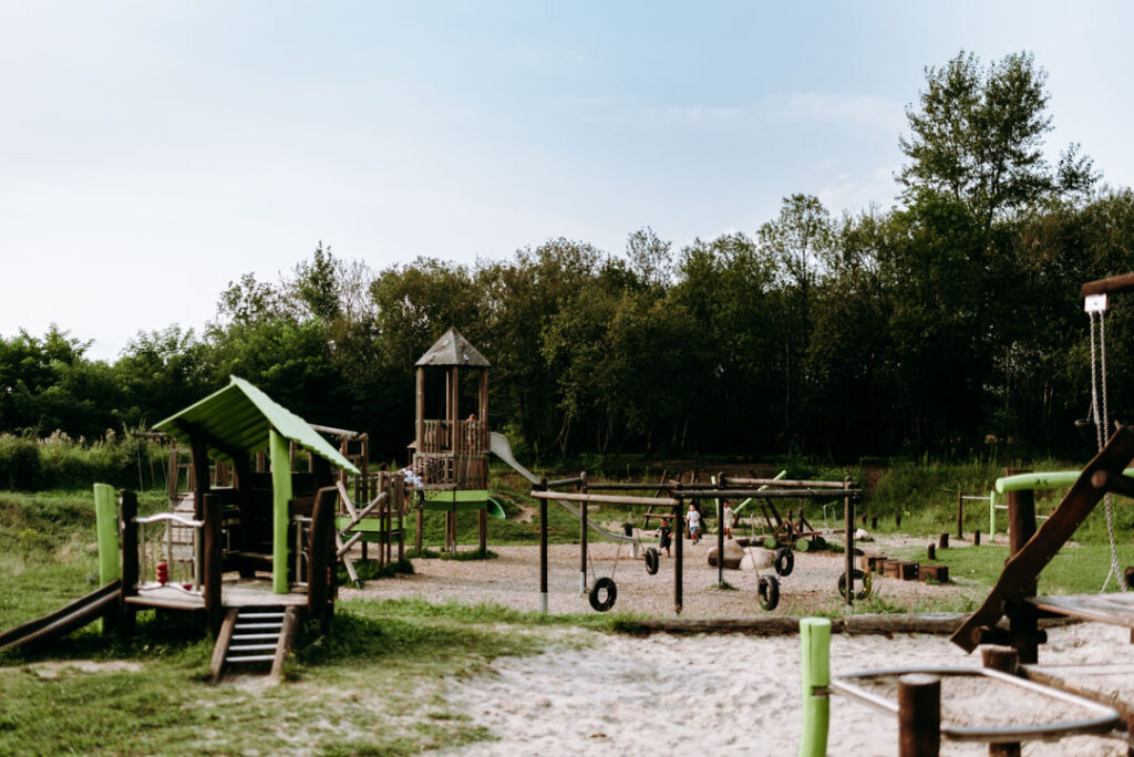 Blick auf den Spielplatz