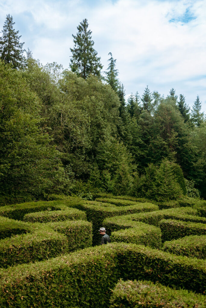 Tim mitten im Labyrinth